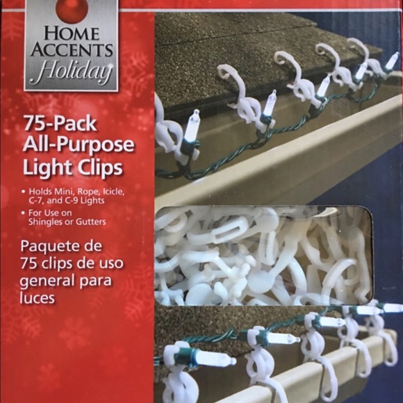 Home Accents Holiday Home Accents 75pack Allpurpose Light Clips Poshmark